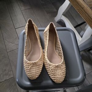 ANTONIO MELANI Beige Woven Loafers